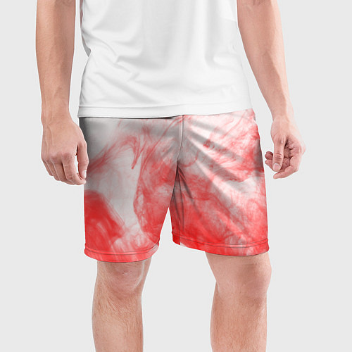 Мужские спортивные шорты RED SMOKE / 3D-принт – фото 3