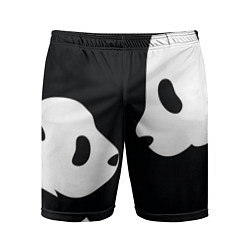 Шорты спортивные мужские Panda, цвет: 3D-принт