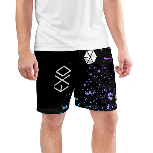 Мужские спортивные шорты EXO BAND / 3D-принт – фото 3