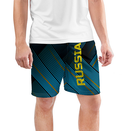 Мужские спортивные шорты RUSSIA / 3D-принт – фото 3