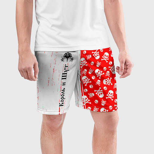 Мужские спортивные шорты КОРОЛЬ И ШУТ / 3D-принт – фото 3