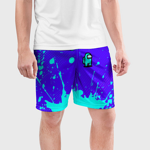 Мужские спортивные шорты AMONG US АМОНГ АС / 3D-принт – фото 3