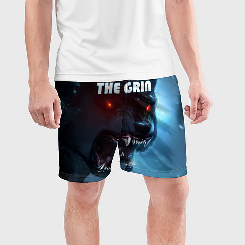 Мужские спортивные шорты THE GRIN / 3D-принт – фото 3