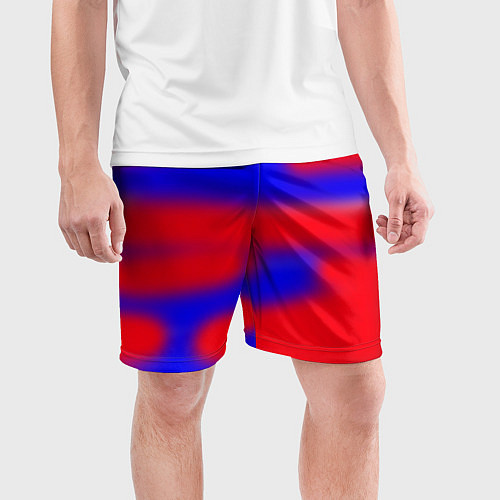 Мужские спортивные шорты Красно-синий / 3D-принт – фото 3