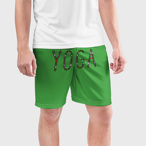 Мужские спортивные шорты Йога / 3D-принт – фото 3