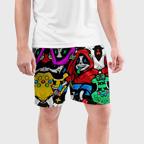 Мужские спортивные шорты Play / 3D-принт – фото 3