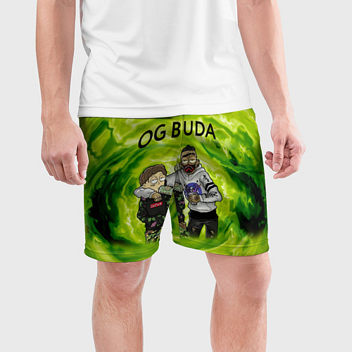 Мужские спортивные шорты Репер - OG Buda / 3D-принт – фото 3
