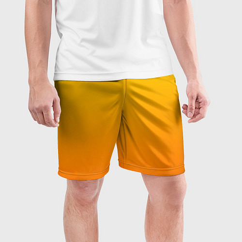 Мужские спортивные шорты Оранжевый градиент / 3D-принт – фото 3