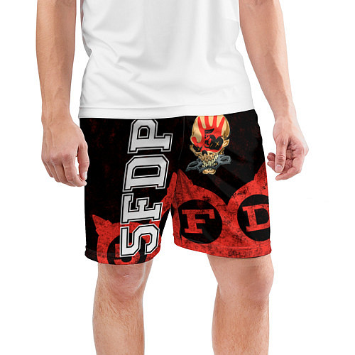 Мужские спортивные шорты Five Finger Death Punch 1 / 3D-принт – фото 3
