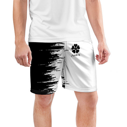 Мужские спортивные шорты Чёрный клевер, / 3D-принт – фото 3
