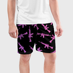 Шорты спортивные мужские М4А1, цвет: 3D-принт — фото 2
