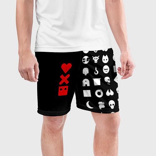 Мужские спортивные шорты Любовь, смерть и роботы / 3D-принт – фото 3