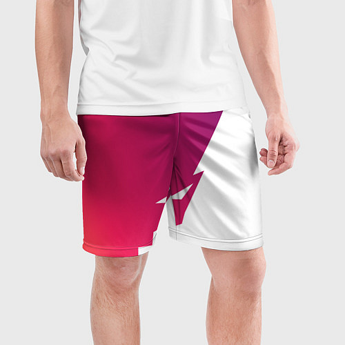 Мужские спортивные шорты Обертка и Задний фон / 3D-принт – фото 3