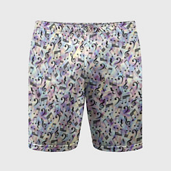 Мужские спортивные шорты Музыкальные Ноты