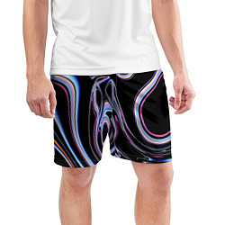Шорты спортивные мужские Скин - Темная материя, цвет: 3D-принт — фото 2