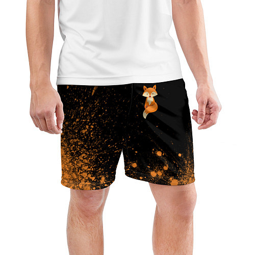 Мужские спортивные шорты Foxy - Paint / 3D-принт – фото 3