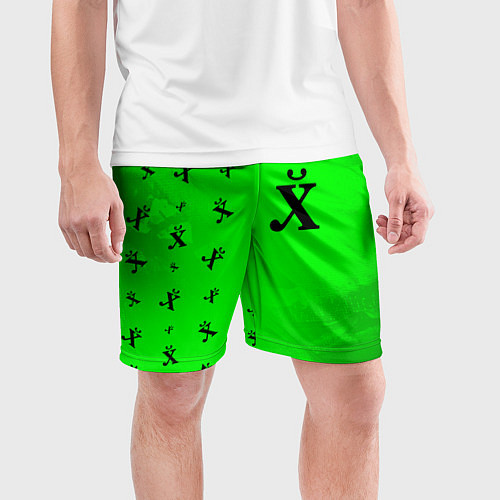 Мужские спортивные шорты Древний Иероглиф - Краска Паттерн / 3D-принт – фото 3