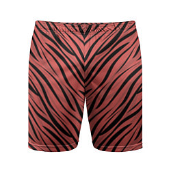 Мужские спортивные шорты Полосатый тигровый узор
