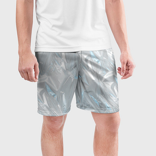 Мужские спортивные шорты Голографическая текстура / 3D-принт – фото 3