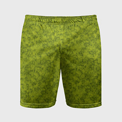 Мужские спортивные шорты Зеленый мраморный узор