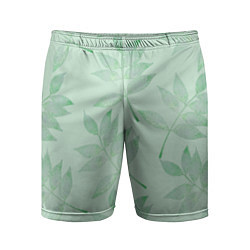 Мужские спортивные шорты Зеленые листья