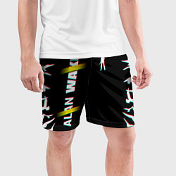 Шорты спортивные мужские Alan Wake Glitch, цвет: 3D-принт — фото 2