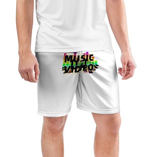 Мужские спортивные шорты Merch - DJ MUSICVIDEO / 3D-принт – фото 3