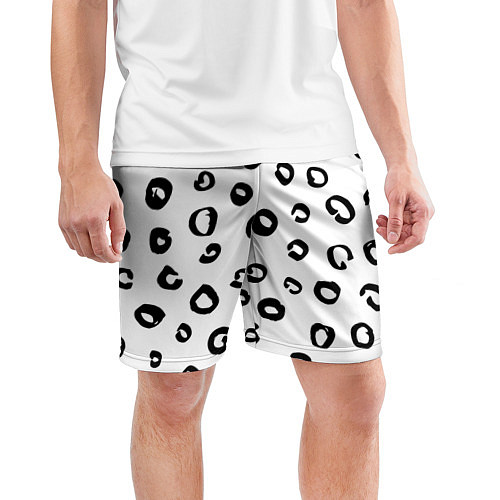 Мужские спортивные шорты Леопардовый окрас / 3D-принт – фото 3
