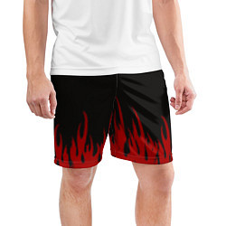 Шорты спортивные мужские Pixel Fire, цвет: 3D-принт — фото 2