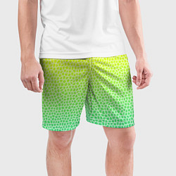 Шорты спортивные мужские Витражная мозаика, цвет: 3D-принт — фото 2