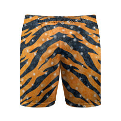 Мужские спортивные шорты Новогодняя шкура тигра