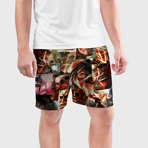 Мужские спортивные шорты Атака Титанов Shingeki no Kyojin / 3D-принт – фото 3