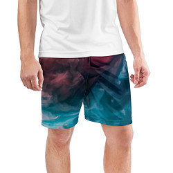Шорты спортивные мужские Туманная вода, цвет: 3D-принт — фото 2