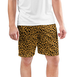 Шорты спортивные мужские Леопард Leopard, цвет: 3D-принт — фото 2