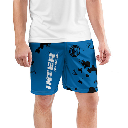 Мужские спортивные шорты ИНТЕР Inter Pro Football - Камуфляж / 3D-принт – фото 3