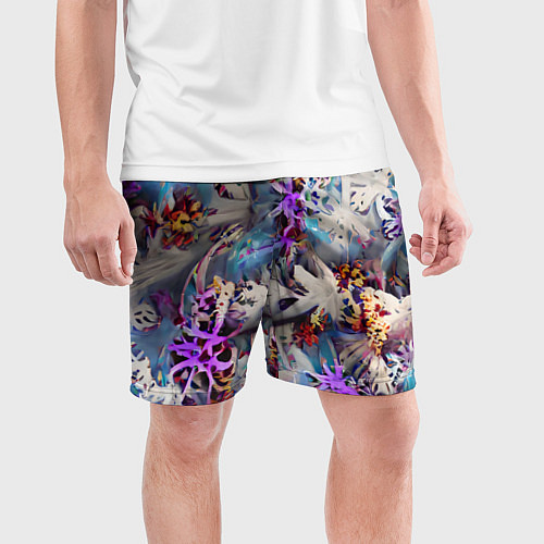 Мужские спортивные шорты Начало зимы / 3D-принт – фото 3