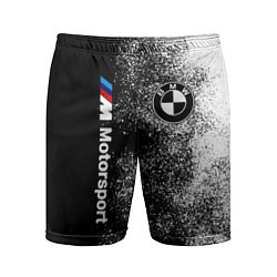 Мужские спортивные шорты БМВ Черно-белый логотип