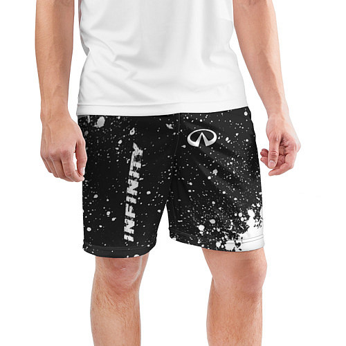 Мужские спортивные шорты INFINITI Infinity Брызги / 3D-принт – фото 3