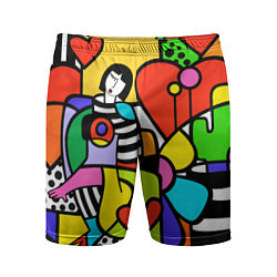 Мужские спортивные шорты Romero Britto - valentines day