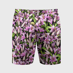 Мужские спортивные шорты Лилии цветут