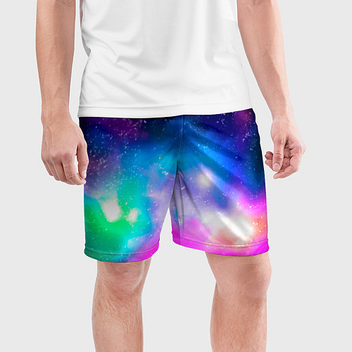 Мужские спортивные шорты Colorful Space Космос / 3D-принт – фото 3