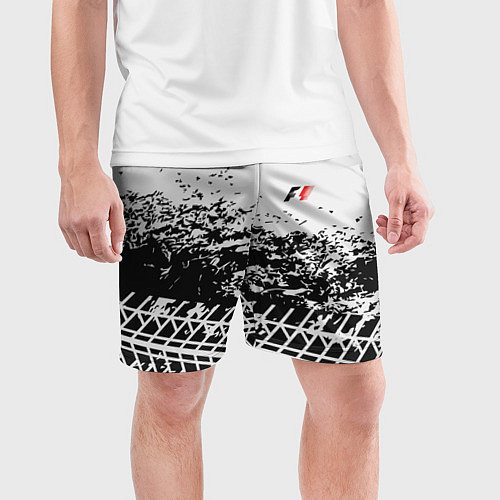 Мужские спортивные шорты F1 Формула 1 Mini Logo / 3D-принт – фото 3