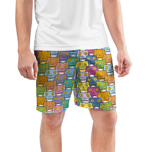 Мужские спортивные шорты FamousNiki патерн / 3D-принт – фото 3