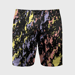 Мужские спортивные шорты Цветная абстракция брызгами