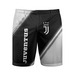 Шорты спортивные мужские ЮВЕНТУС Juventus Краска, цвет: 3D-принт
