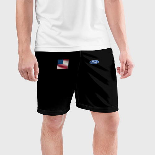 Мужские спортивные шорты USA FORD / 3D-принт – фото 3