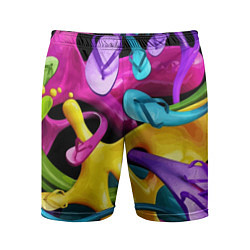 Шорты спортивные мужские Пляжный паттерн Summer, цвет: 3D-принт