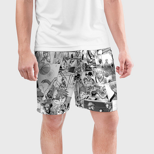 Мужские спортивные шорты Kuroko no Basket pattern / 3D-принт – фото 3