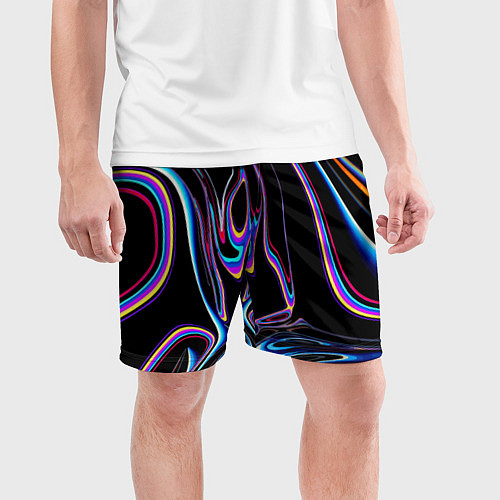 Мужские спортивные шорты Vanguard pattern Neon / 3D-принт – фото 3