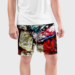 Шорты спортивные мужские Fashion pattern Abstraction Impression, цвет: 3D-принт — фото 2